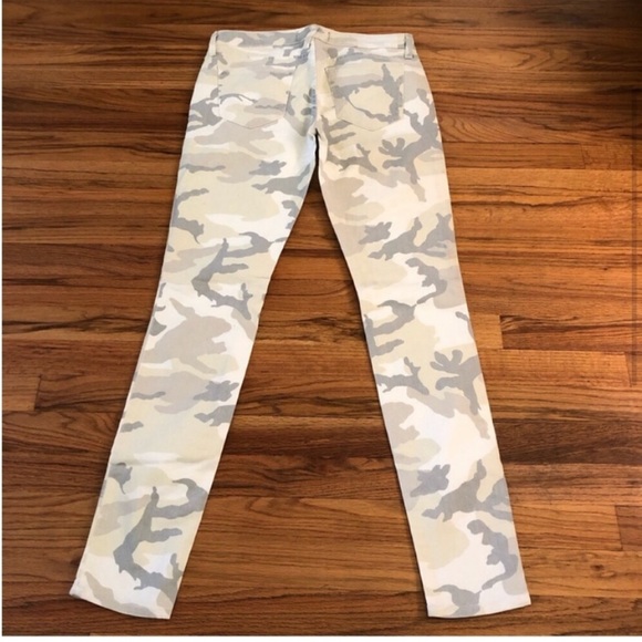 Never worn Elizabeth & James Textile skinny jeans pants white grey tan camo 28 - Picture 11 of 13
